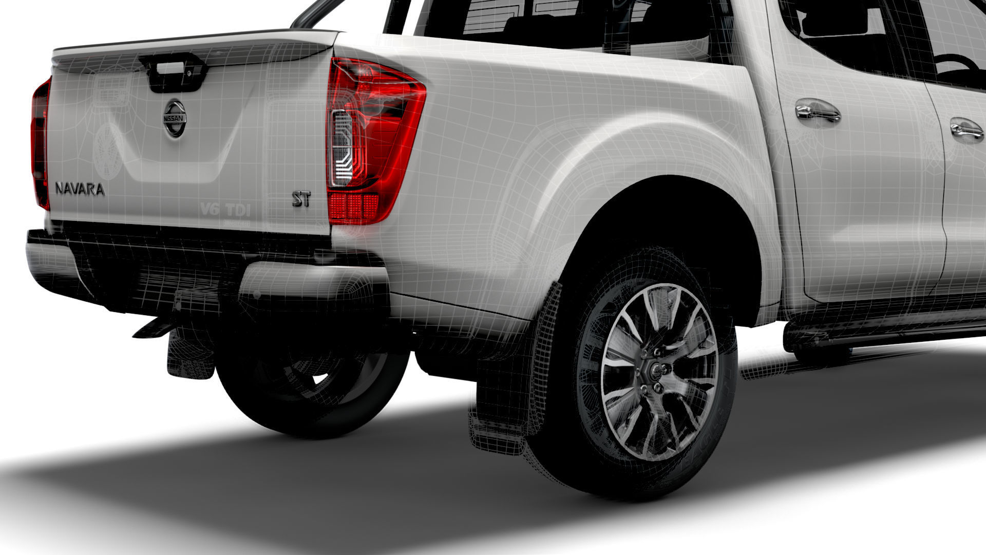 Nissan Navara Tekna DoubleCab UK-spec 2020 3D model_23