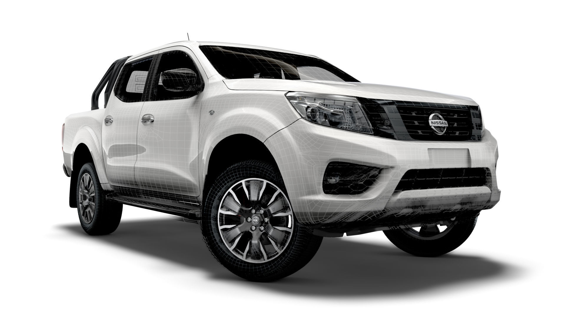 Nissan Navara Tekna DoubleCab UK-spec 2020 3D model_12