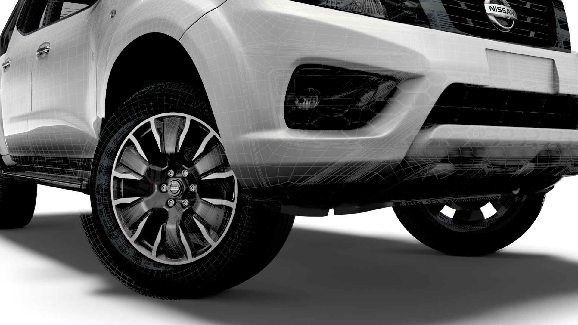 Nissan Navara Tekna DoubleCab UK-spec 2020 3D model_17