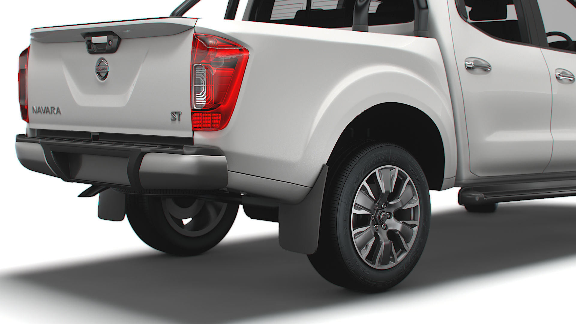 Nissan Navara Tekna DoubleCab UK-spec 2020 3D model_11