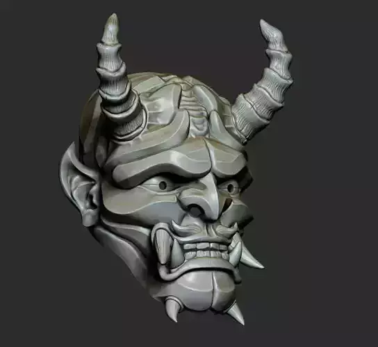 Traditional Japanese Hannya Mask Oni Mask Samurai Mask 