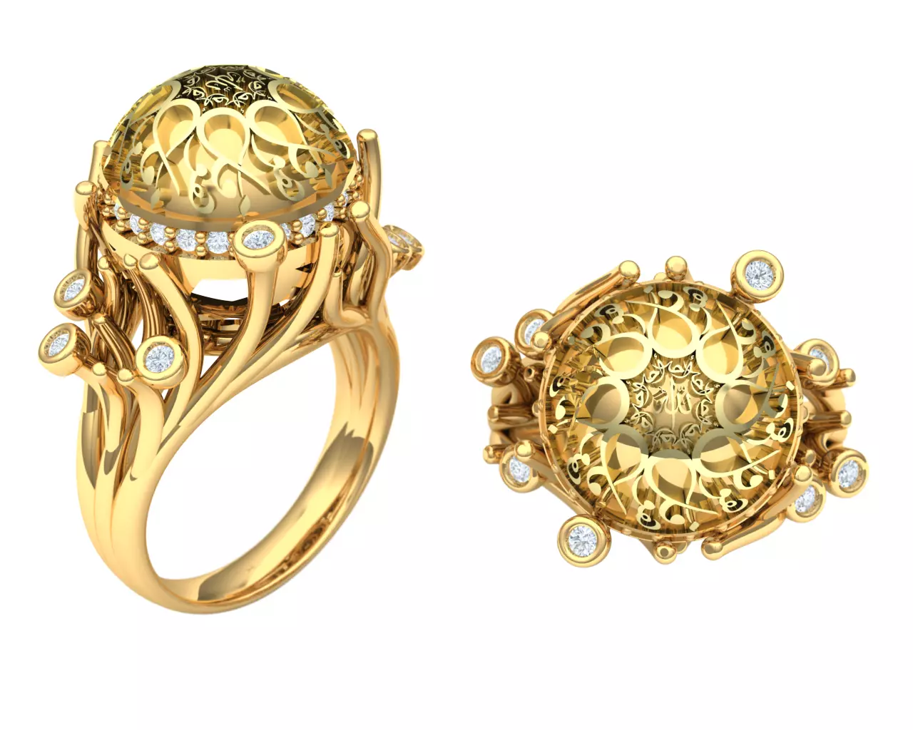 ring gold 3D model