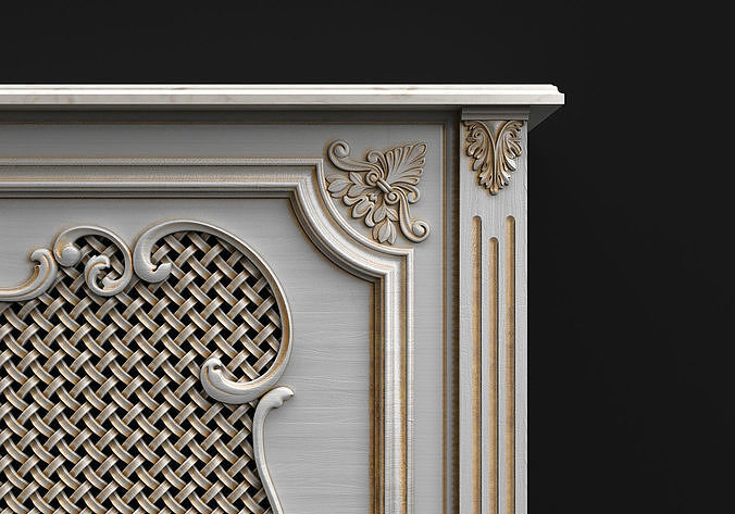 Screen radiator 3D model 6