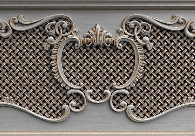 Screen radiator 3D model 3