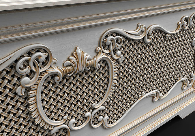 Screen radiator 3D model 4