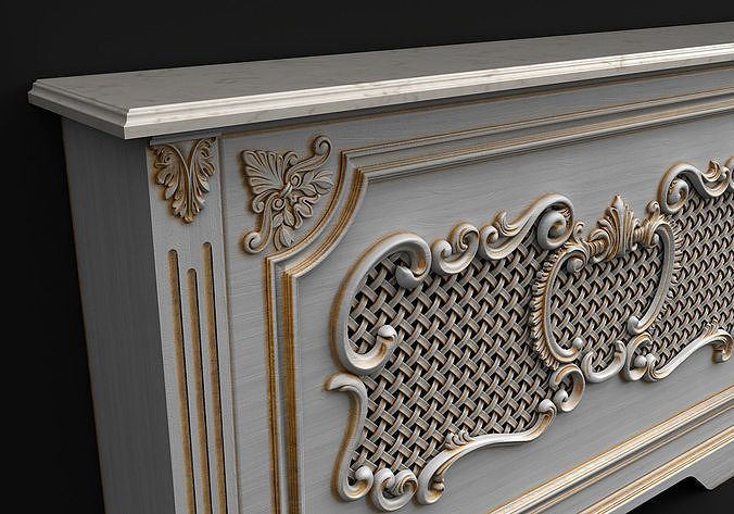Screen radiator 3D model 5