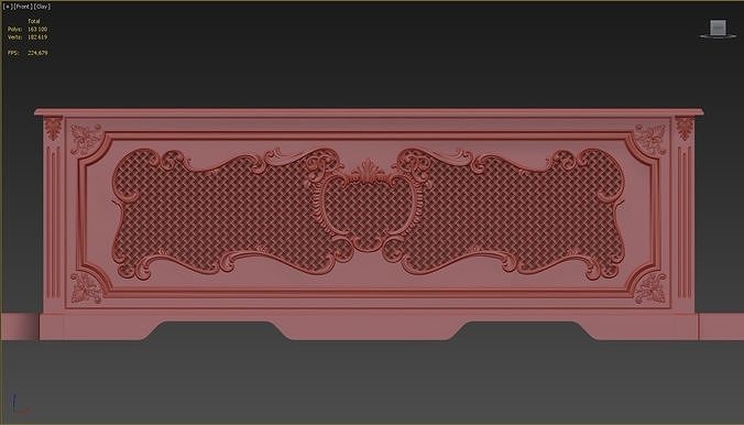 Screen radiator 3D model 7
