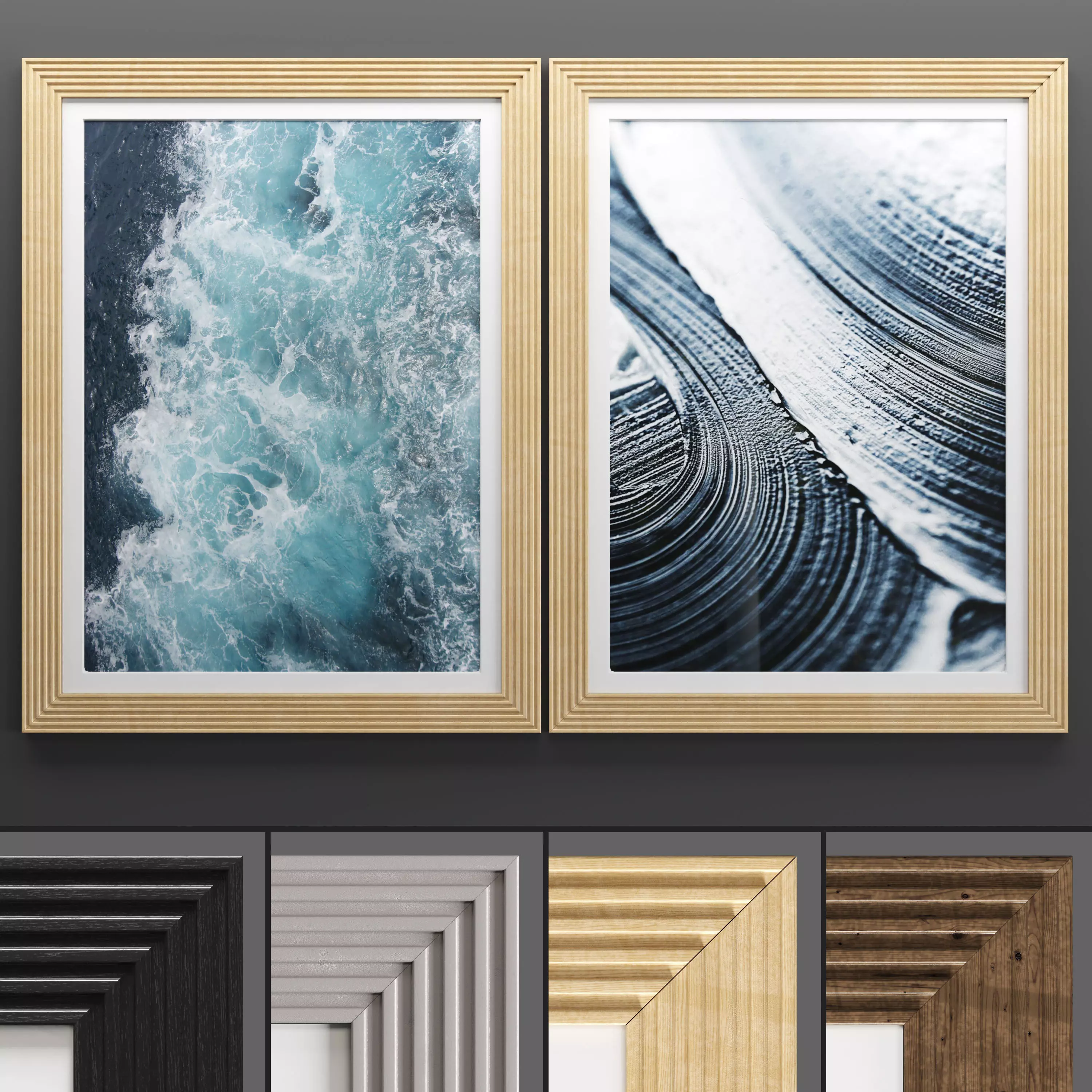 Art Frame 645 Low-poly 3D model_0