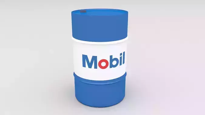Mobil Barrel Low-poly 3D model
