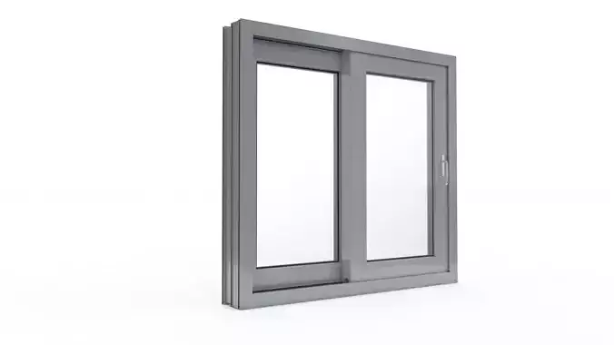 Sliding Window and Door Rigged and Adjustable 3D model Sliding Window and Door Rigged and Adjustable 3D model