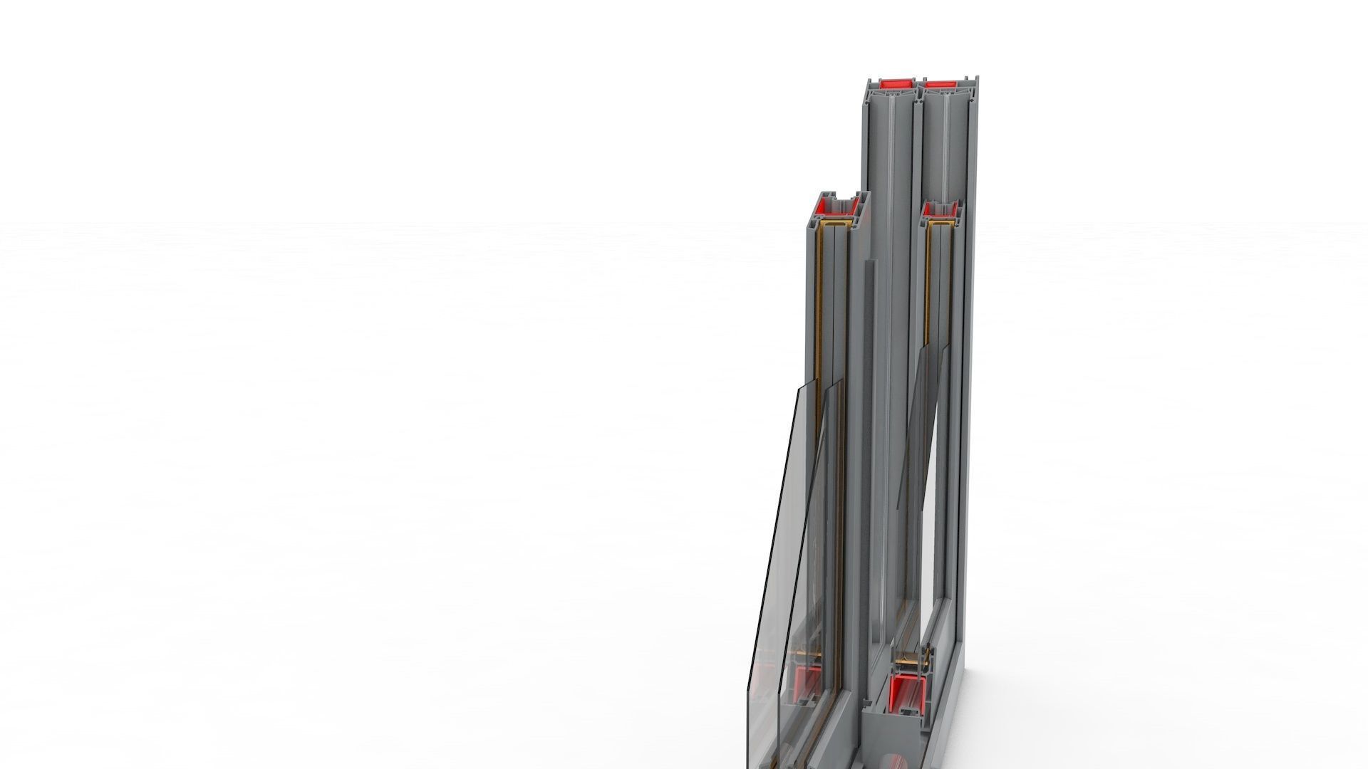 Sliding Window and Door Rigged and Adjustable 3D model_26