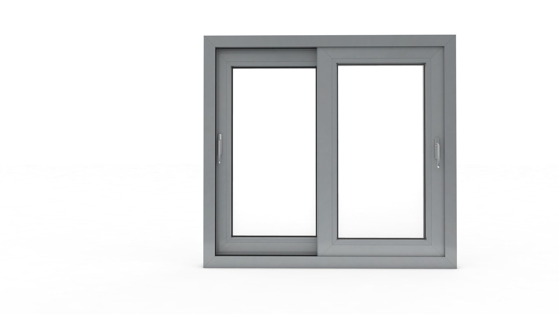 Sliding Window and Door Rigged and Adjustable 3D model_1