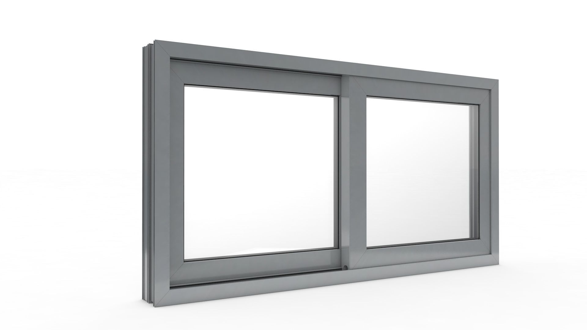 Sliding Window and Door Rigged and Adjustable 3D model_30