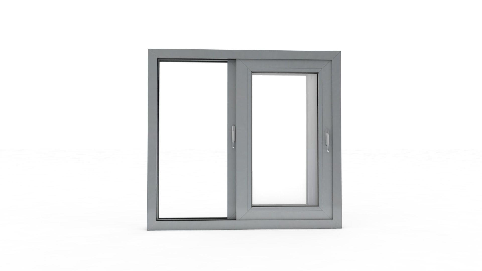 Sliding Window and Door Rigged and Adjustable 3D model_8