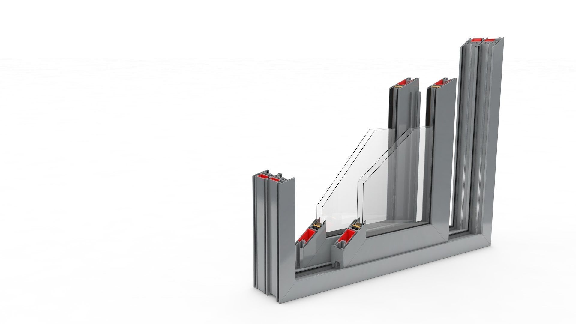 Sliding Window and Door Rigged and Adjustable 3D model_28