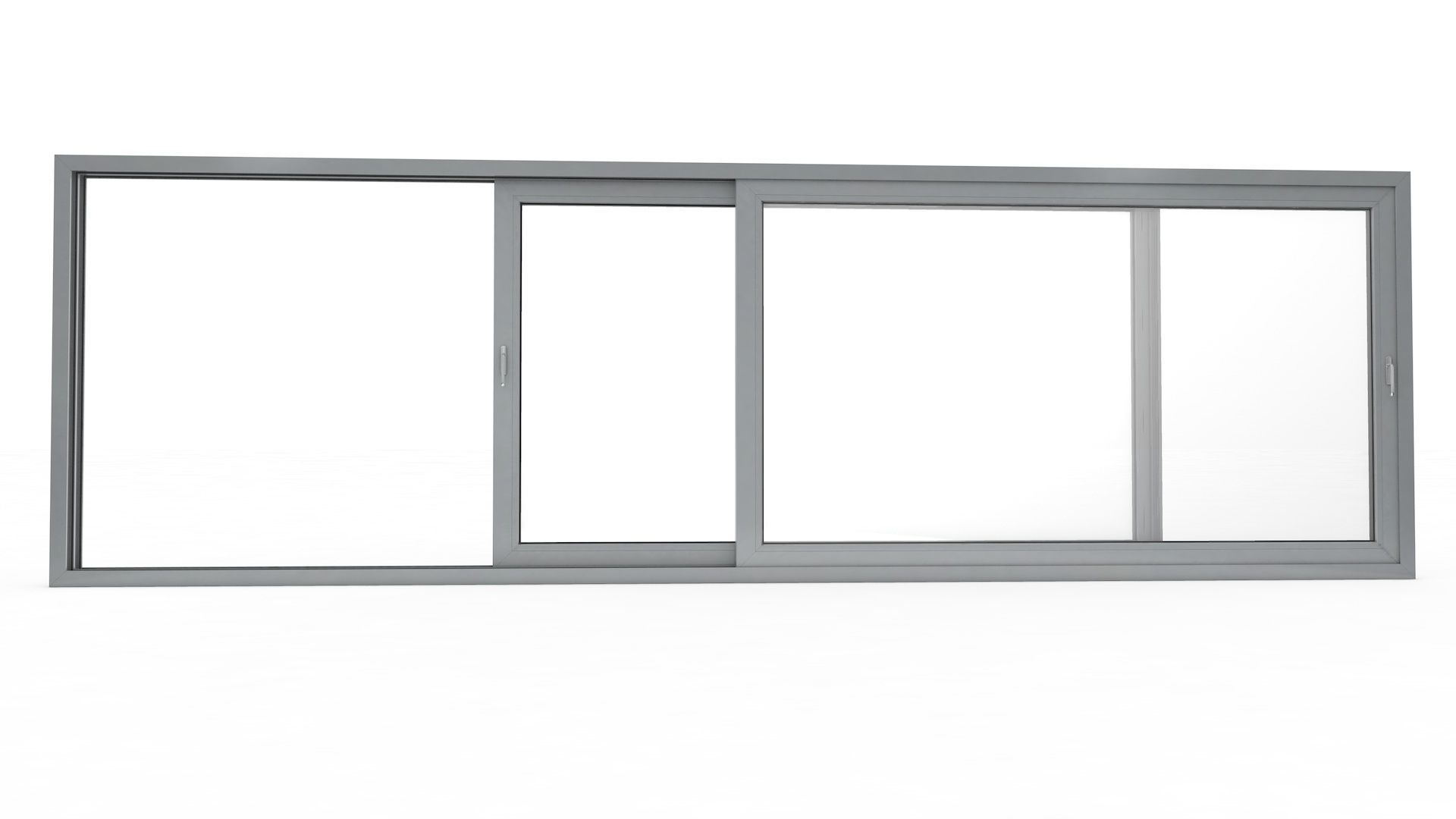Sliding Window and Door Rigged and Adjustable 3D model_21