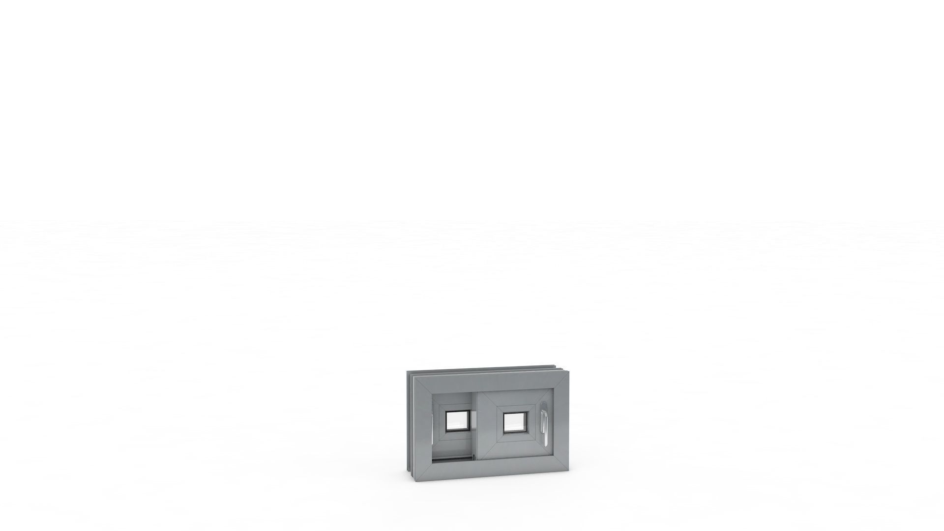 Sliding Window and Door Rigged and Adjustable 3D model_23