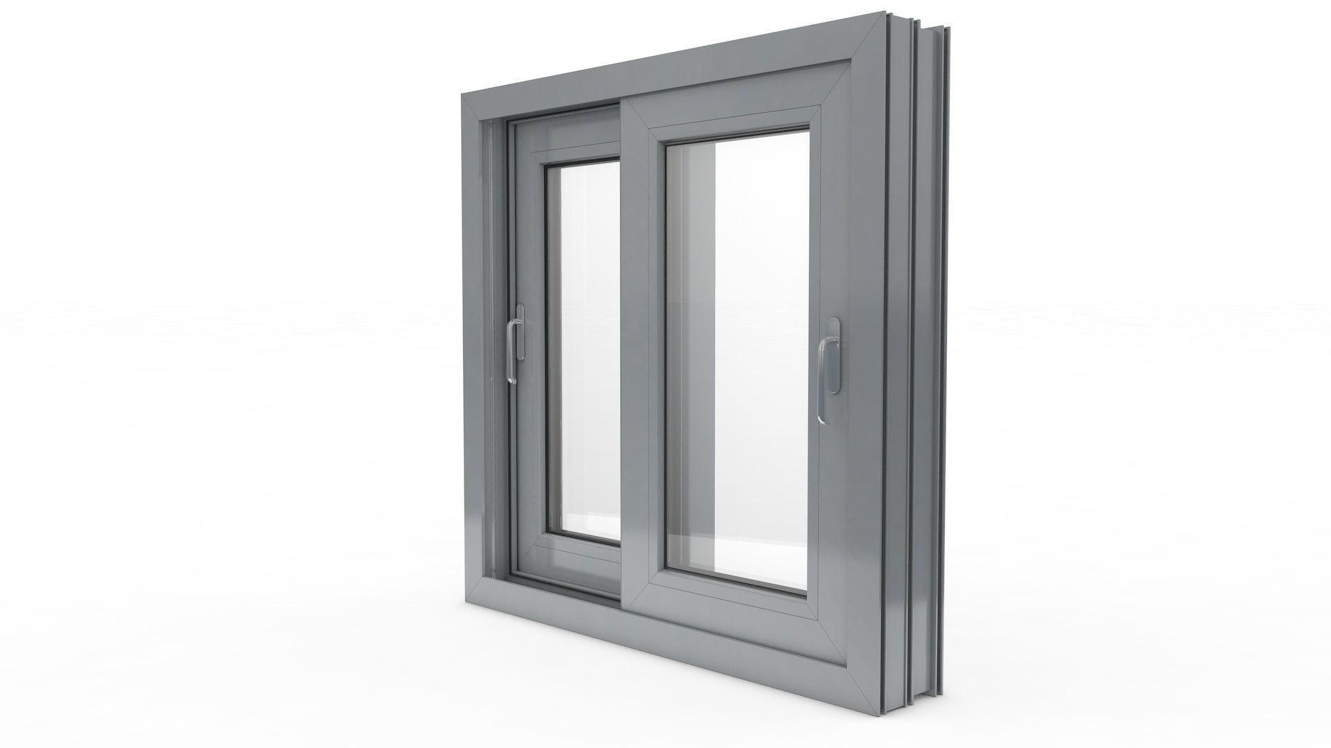 Sliding Window and Door Rigged and Adjustable 3D model_25