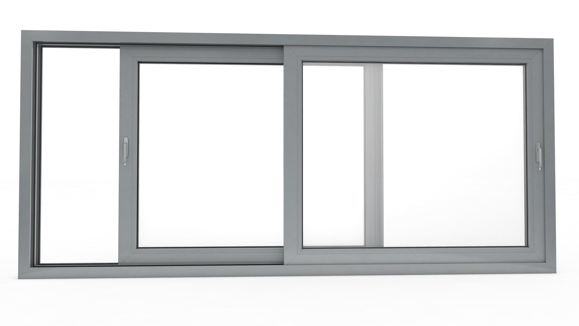 Sliding Window and Door Rigged and Adjustable 3D model_13