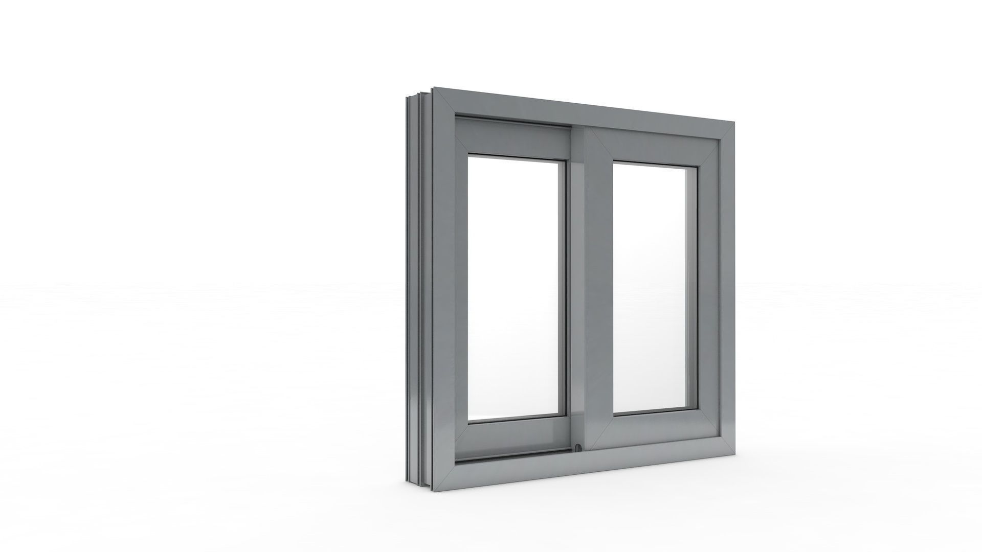 Sliding Window and Door Rigged and Adjustable 3D model_29
