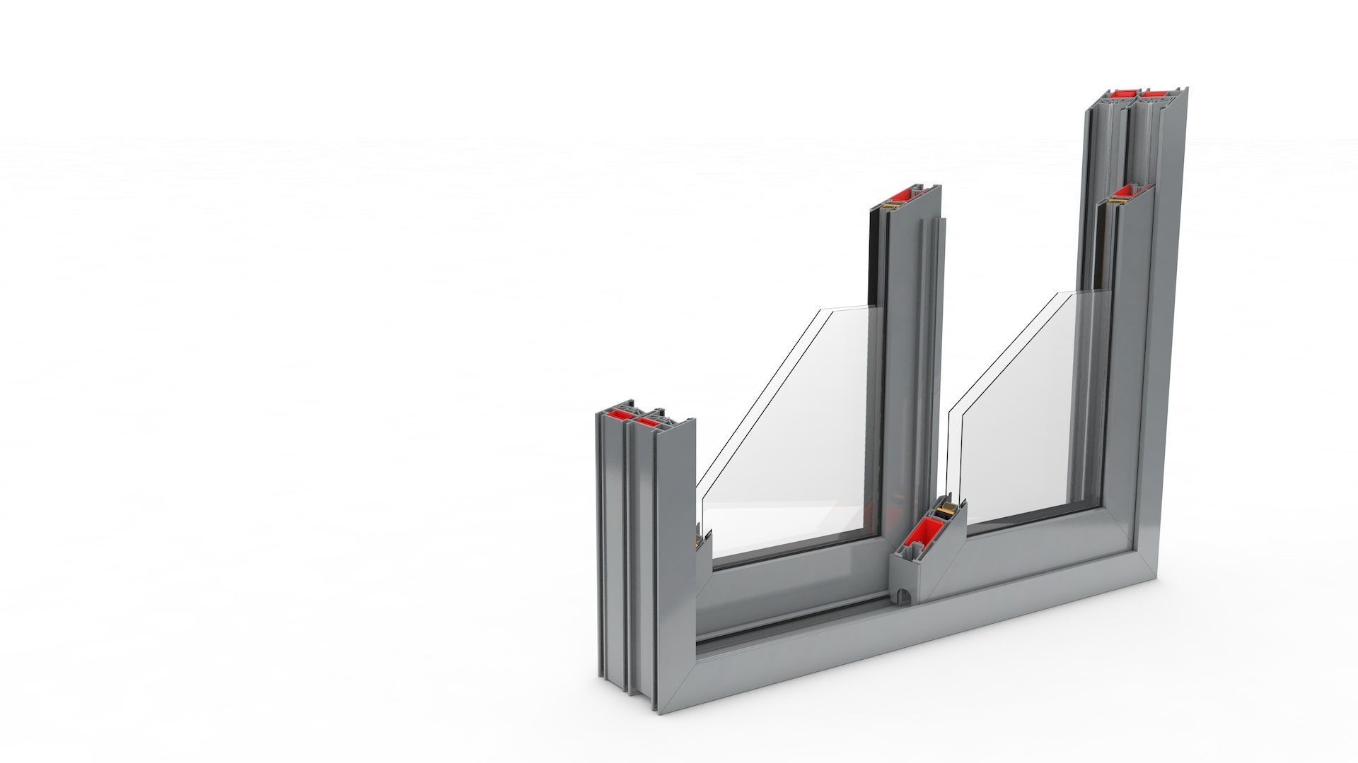 Sliding Window and Door Rigged and Adjustable 3D model_27