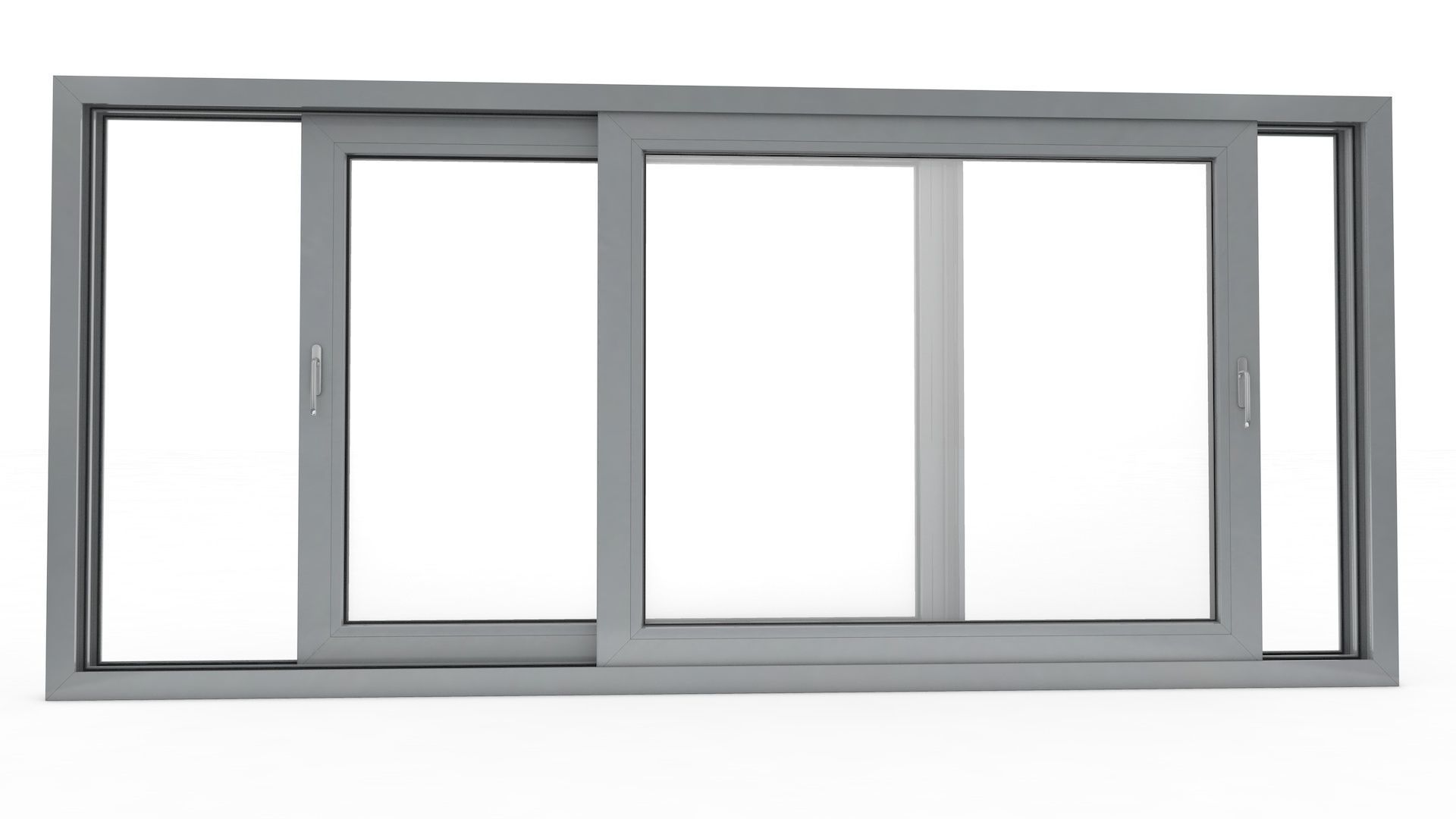 Sliding Window and Door Rigged and Adjustable 3D model_12