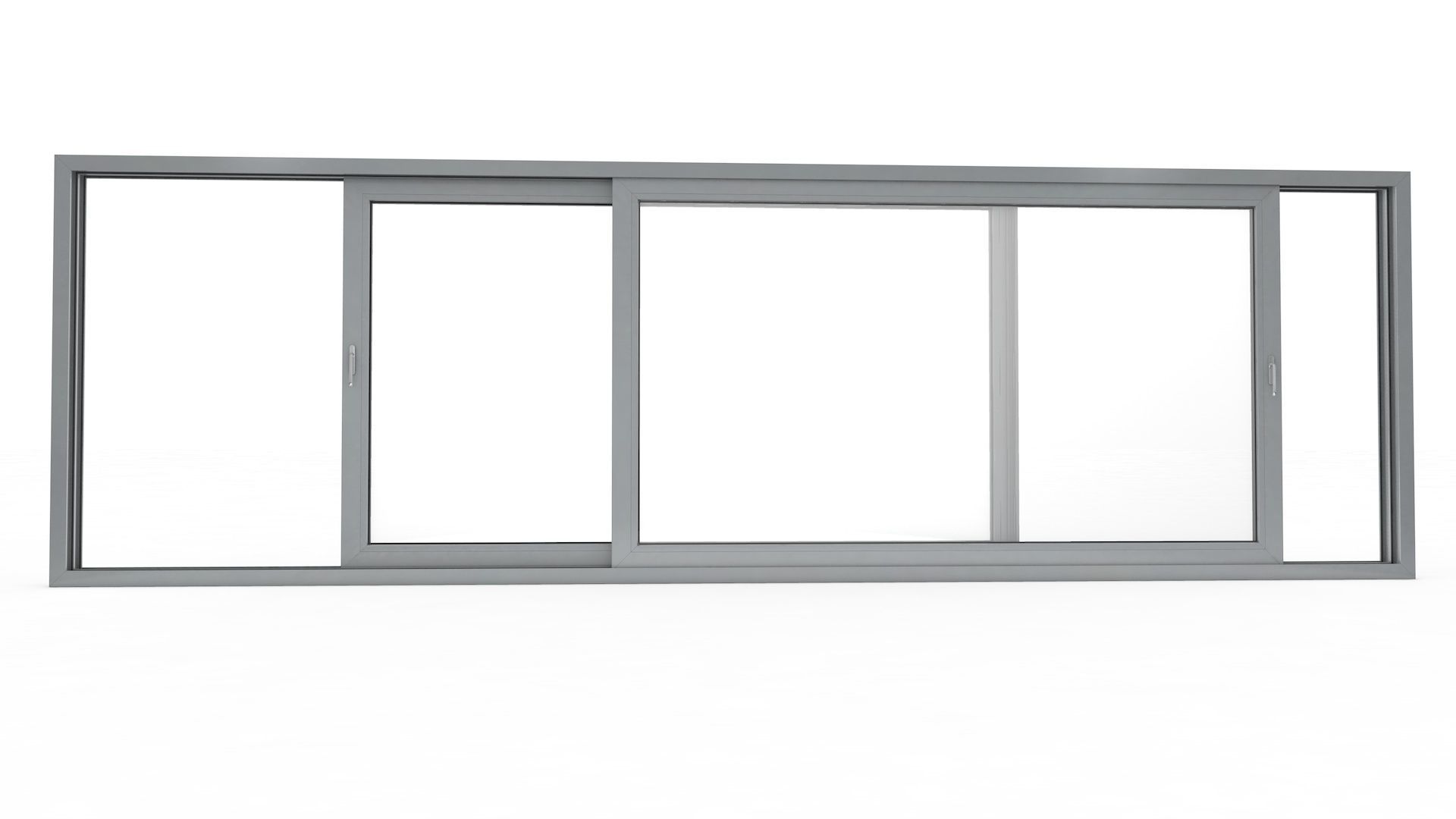 Sliding Window and Door Rigged and Adjustable 3D model_19