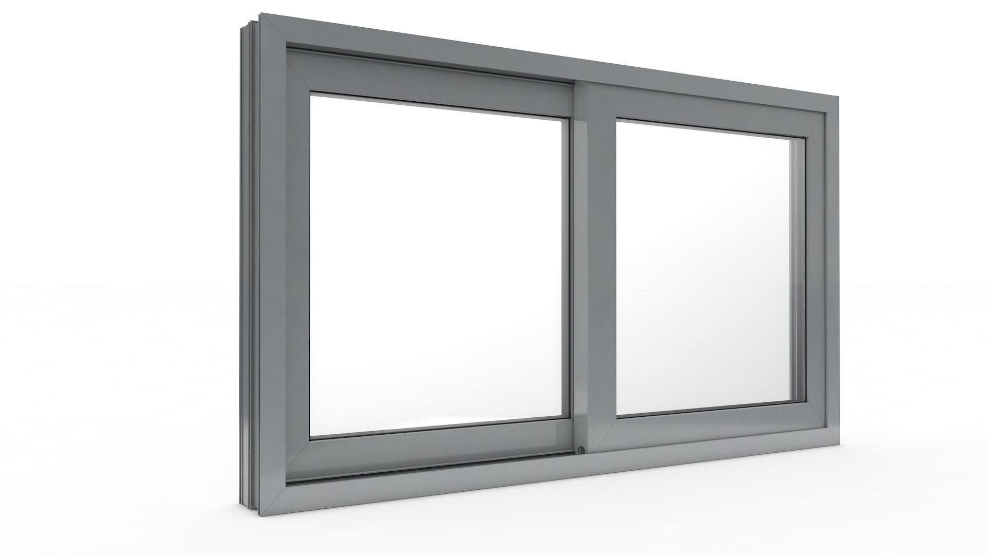 Sliding Window and Door Rigged and Adjustable 3D model_31