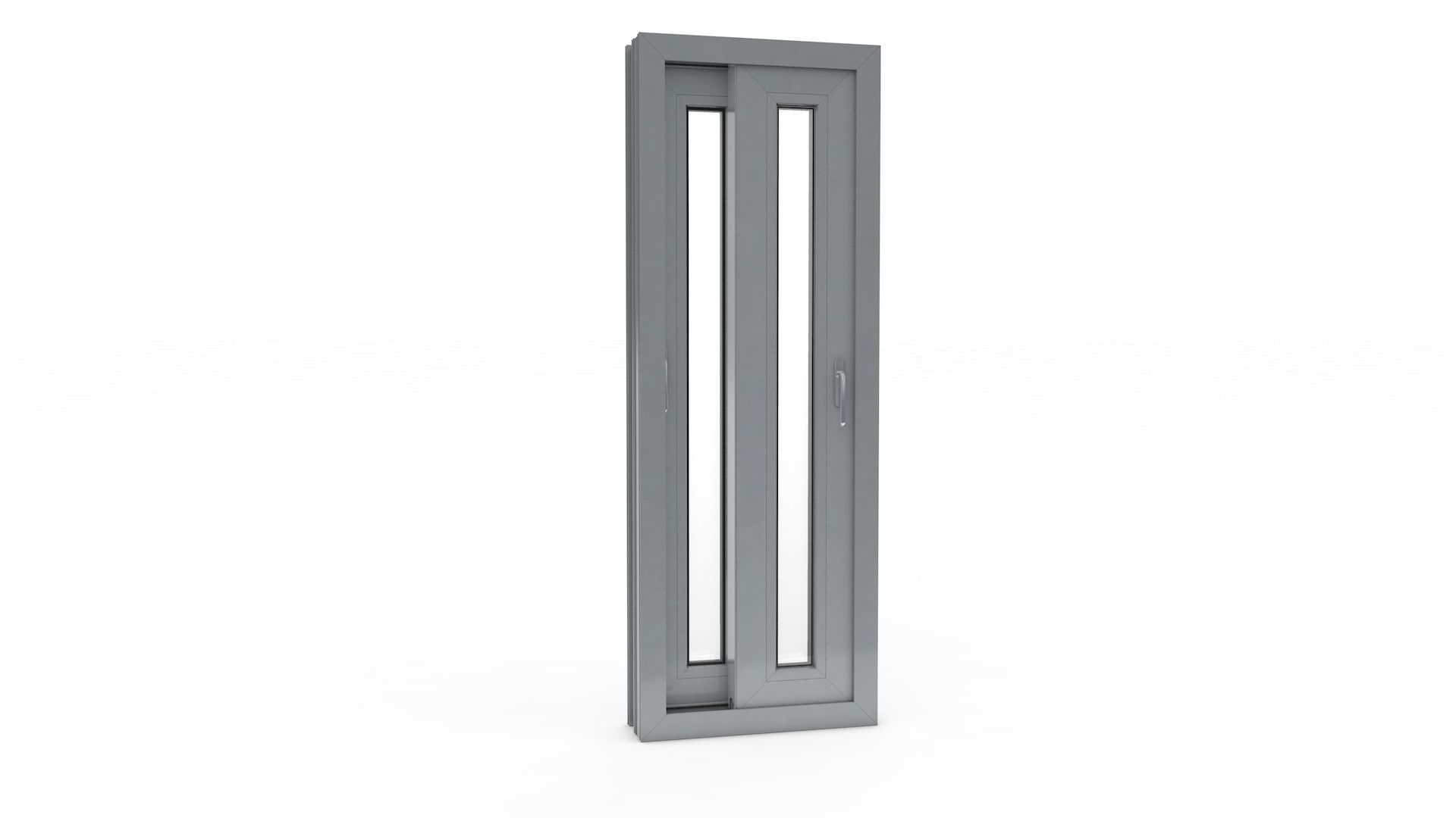 Sliding Window and Door Rigged and Adjustable 3D model_22