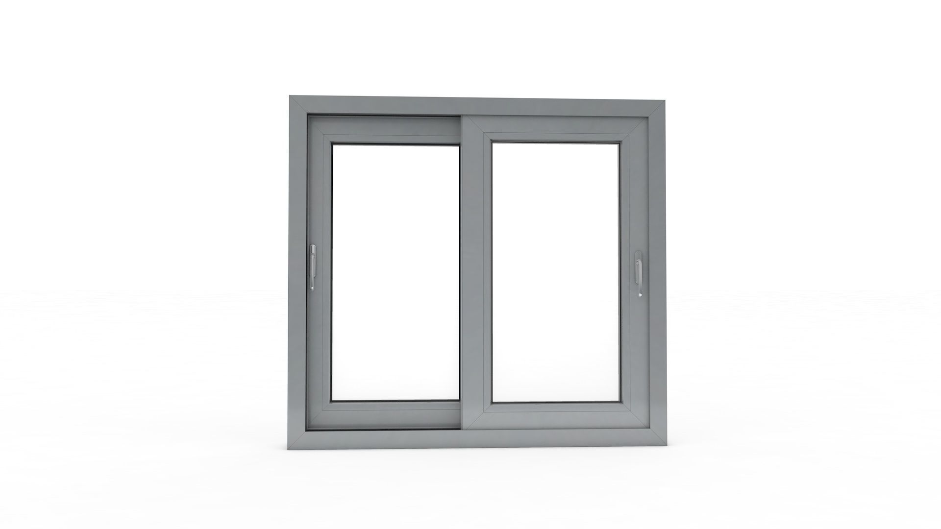 Sliding Window and Door Rigged and Adjustable 3D model_4