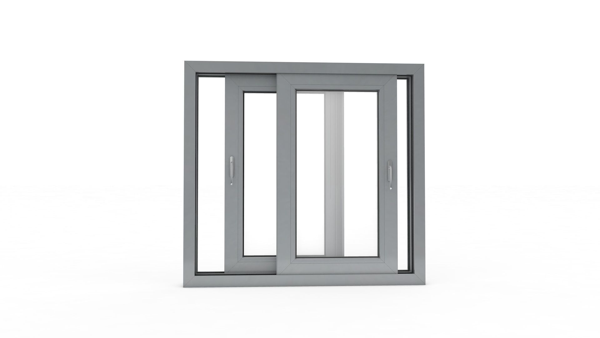 Sliding Window and Door Rigged and Adjustable 3D model_9