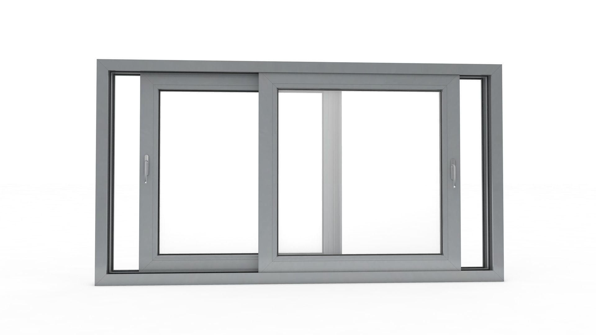 Sliding Window and Door Rigged and Adjustable 3D model_10