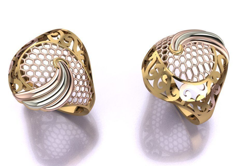 ring gold 3D model_1