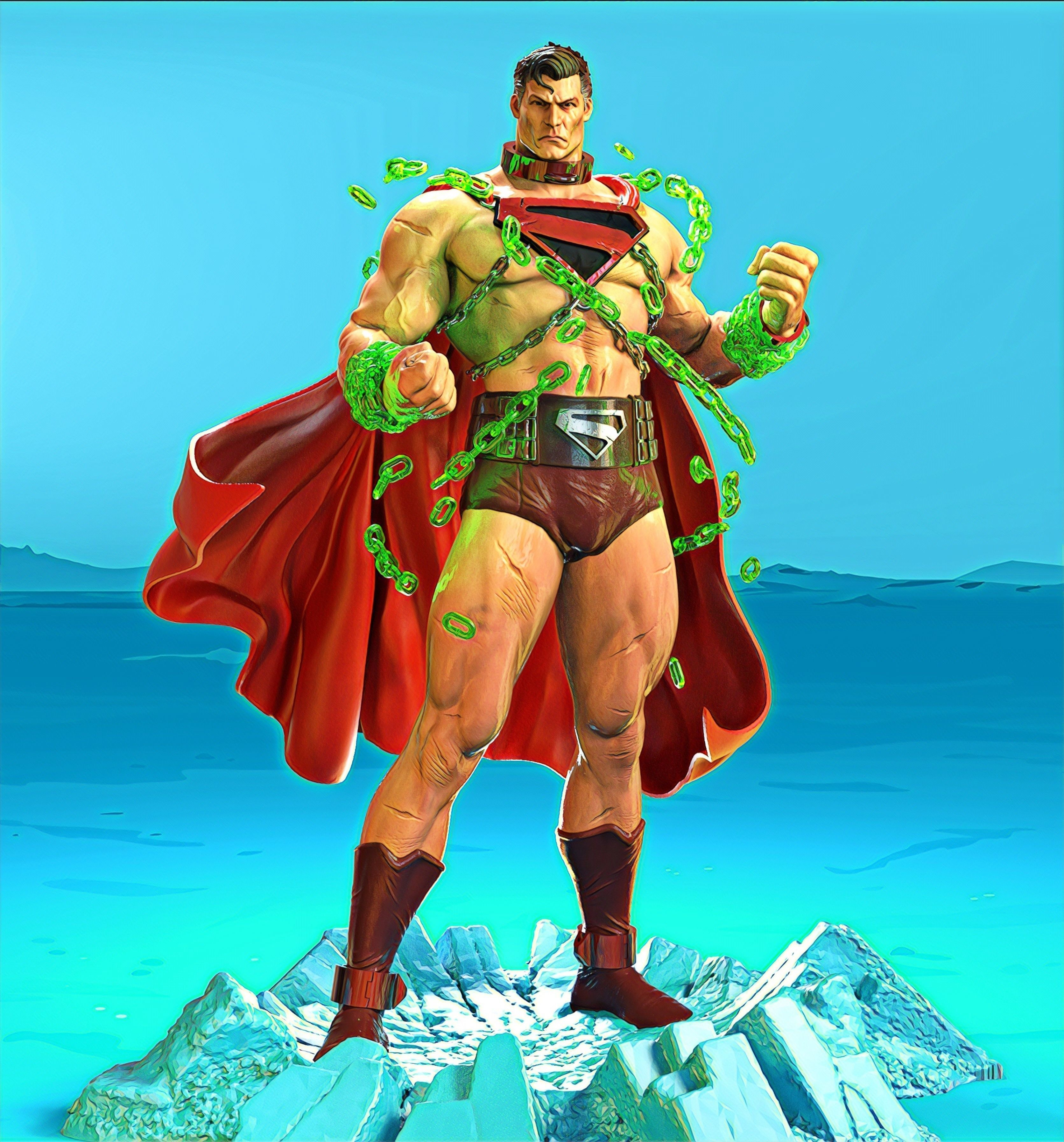 Gladiator Superman from Worlds of War 3D model_1