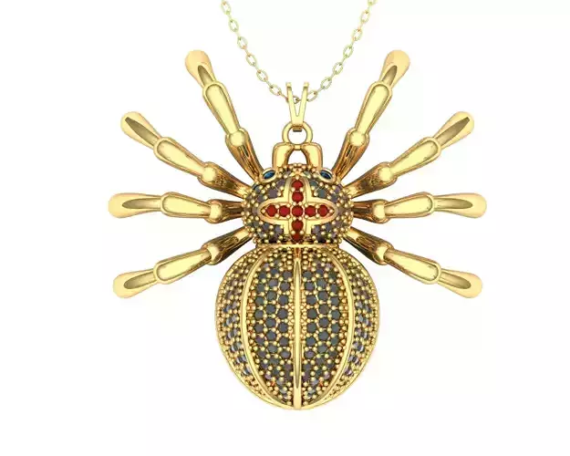 Spider necklace