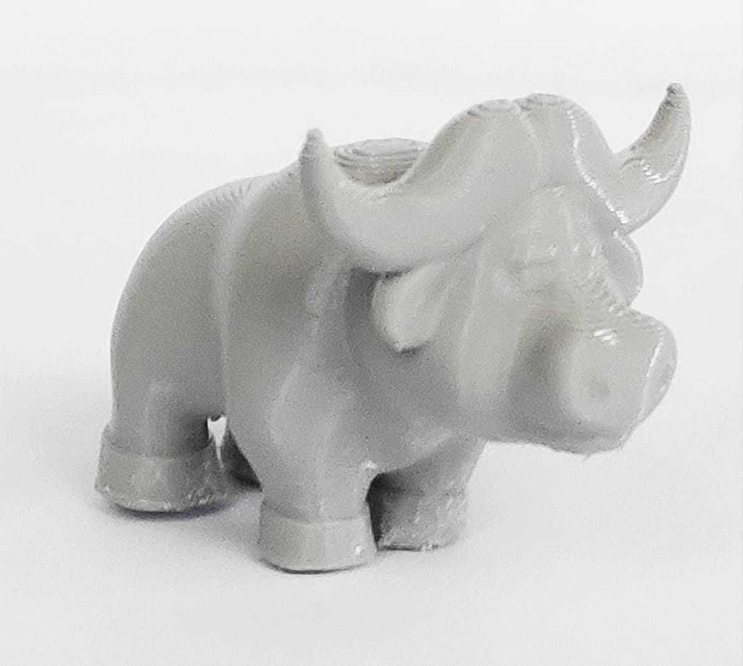 A cute Bufallo to decorate and play 3D print model_4