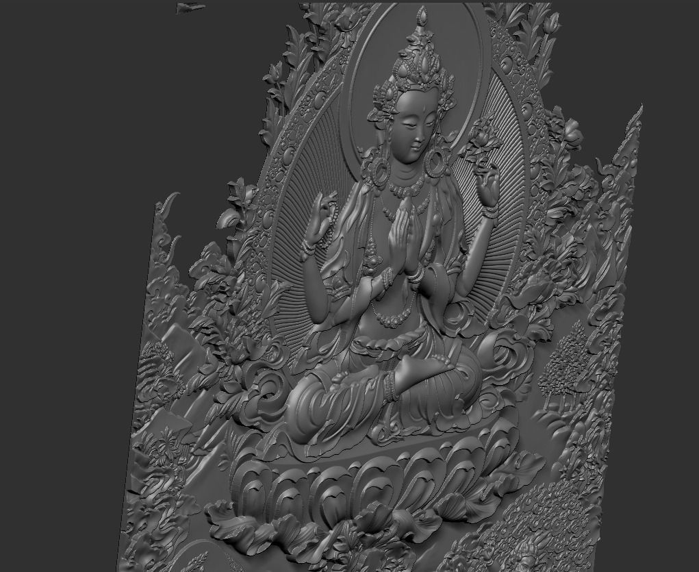 Tibetan Buddhas 3D print model_8