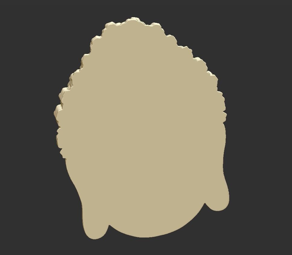 Buddha Head 3D print model_4