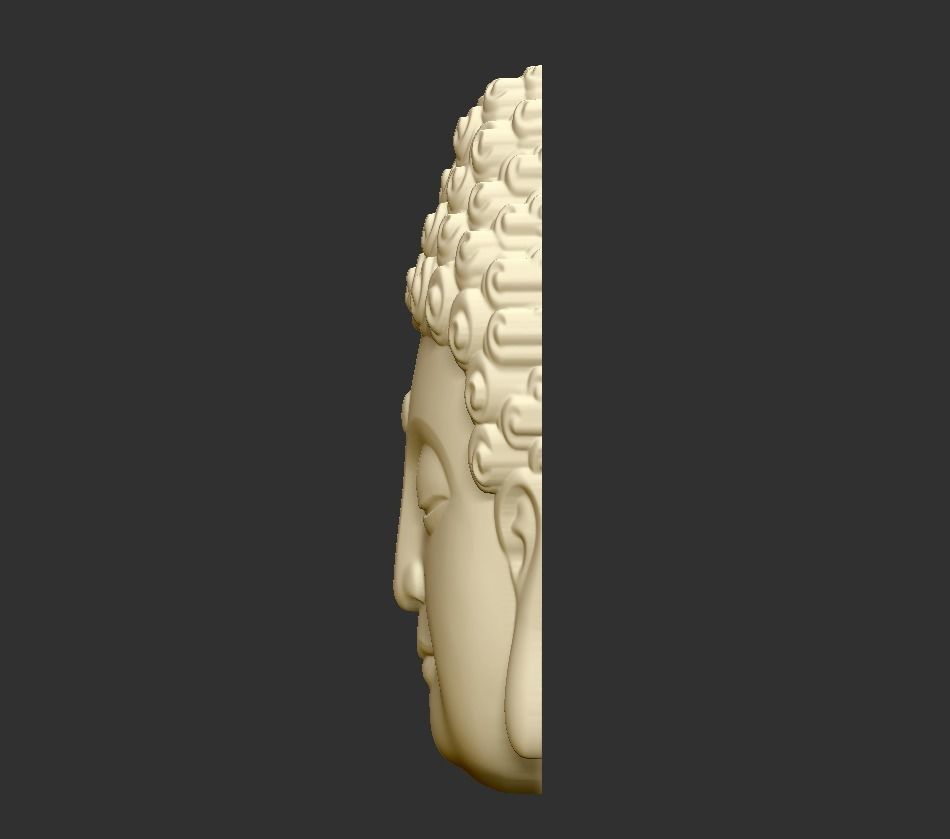 Buddha Head 3D print model_1