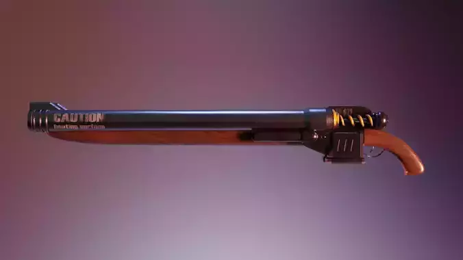 Low Poly Shotgun SG-072