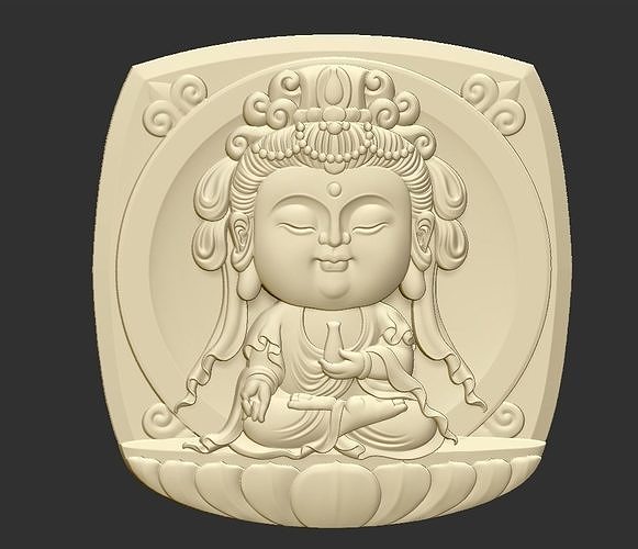 Baby Kwanyin Bodhisattva 3D print model