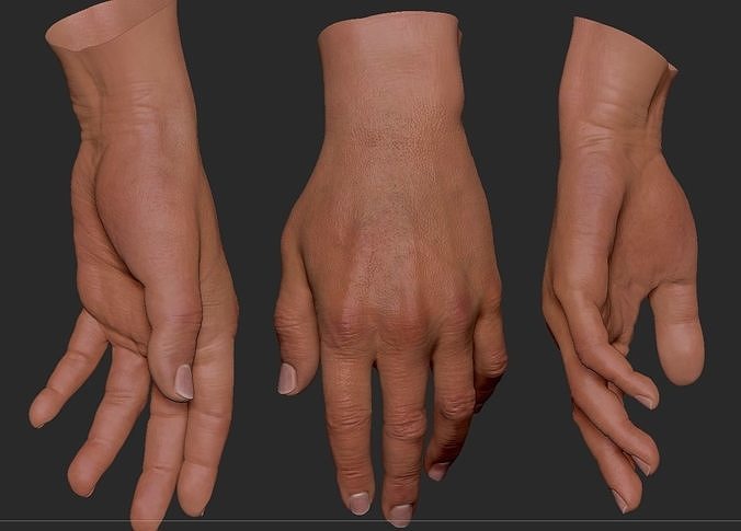 Male Hand 3D model