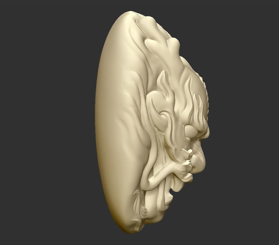 dragon head 3D print model_3