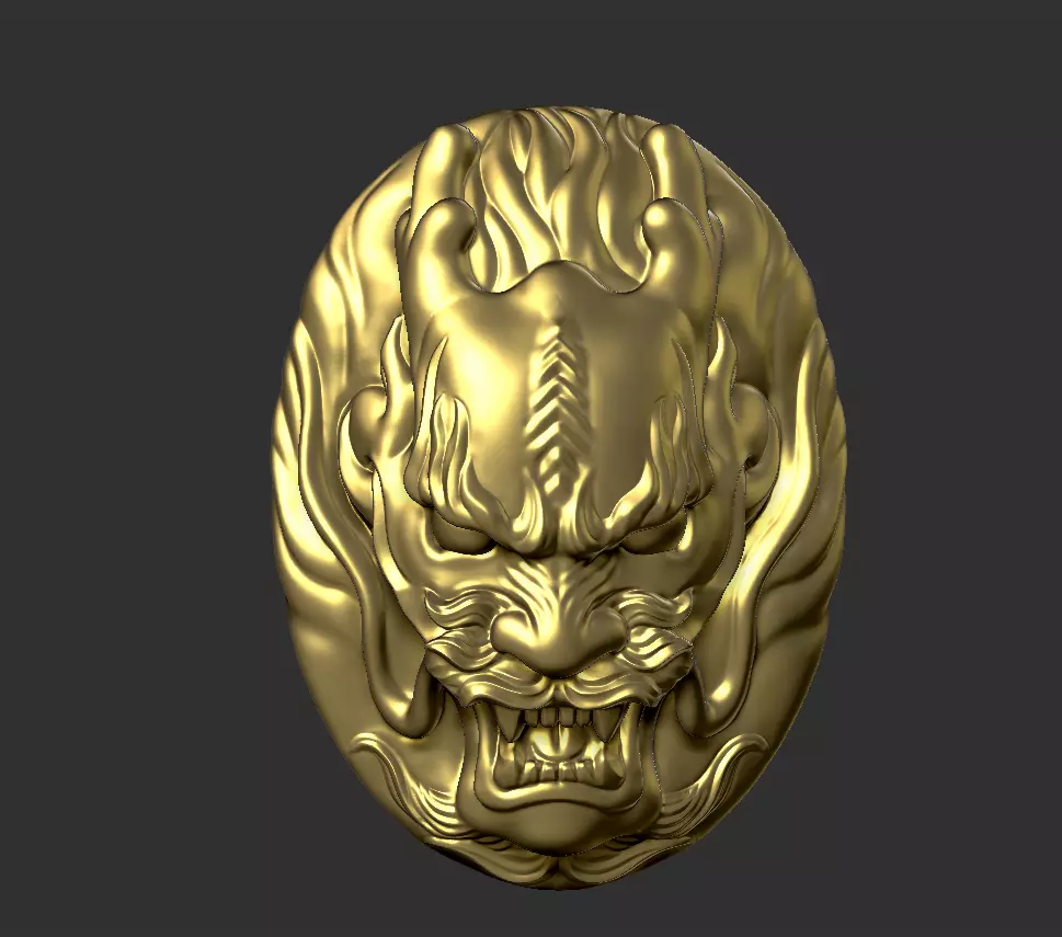 dragon head 3D print model_0