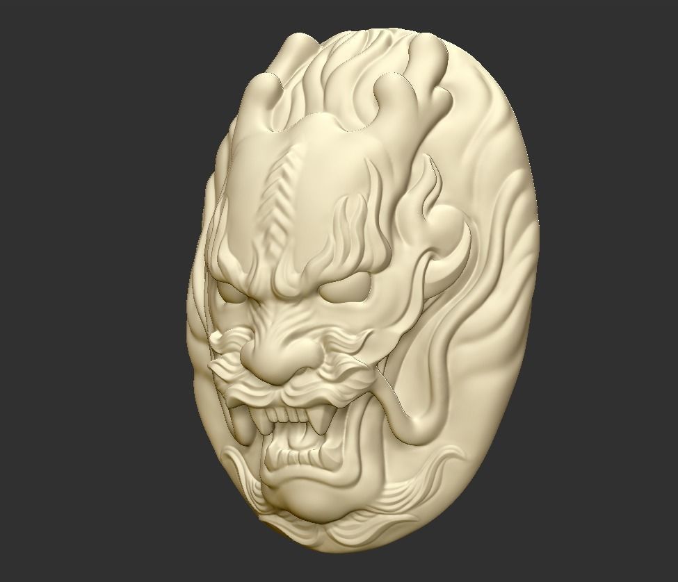 dragon head 3D print model_2