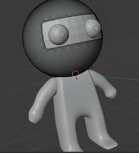 Mini Man Free low-poly 3D model_4