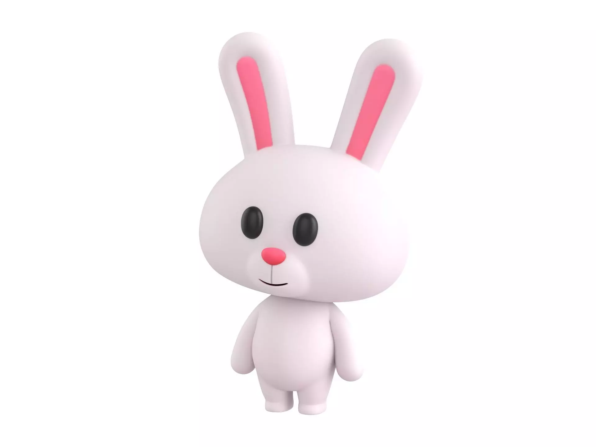 Character055 Rigged Rabbit 3D model