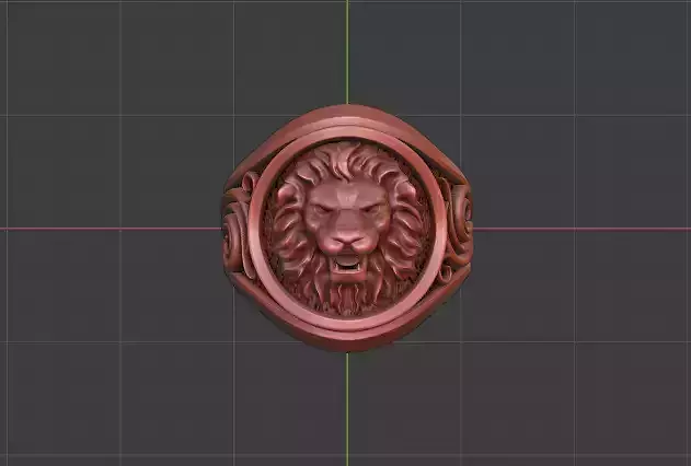 lion signet ring 