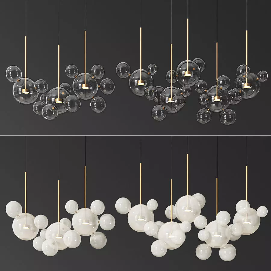 Giopato Coombes Bolle Zigzag 14 24 34 Bubbles Set 3D model