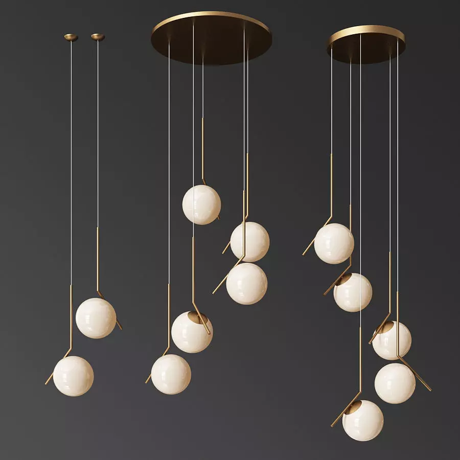Flos Ic Light Set 3D model_0
